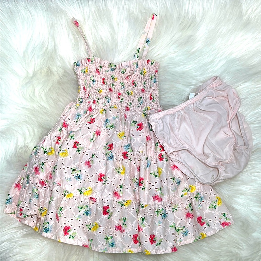 Janie and Jack smocked floral dress